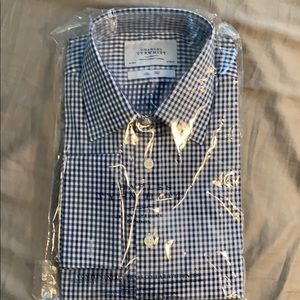 Brand New Charles Tyrwhitt L/S Gingham Dress Shirt